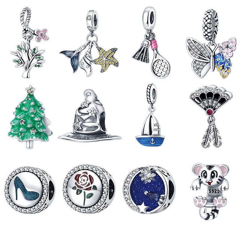 925 Silver Fit Pandora Charm 925 Bracelet Butterfly Fan Shoes Series charms set Pendant DIY Fine Beads Jewelry
925 Silver Fit Pandora Charm 925 Bracelet Butterfly Fan Shoes Series charms set Pendant DIY Fine Beads Jewelry