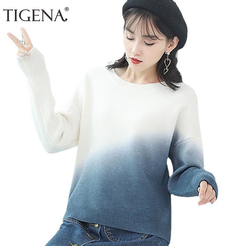 Women's Sweaters TIGENA Autumn Winter Women Knitted Sweater 2022 Contrast Color O-neck Long Sleeve Loose Pullover Female Jumper Ladies Tops, White;black
Women's Sweaters TIGENA Autumn Winter Women Knitted Sweater 2022 Contrast Color O-neck Long Sleeve Loose Pullover Female Jumper Ladies Tops, White;black