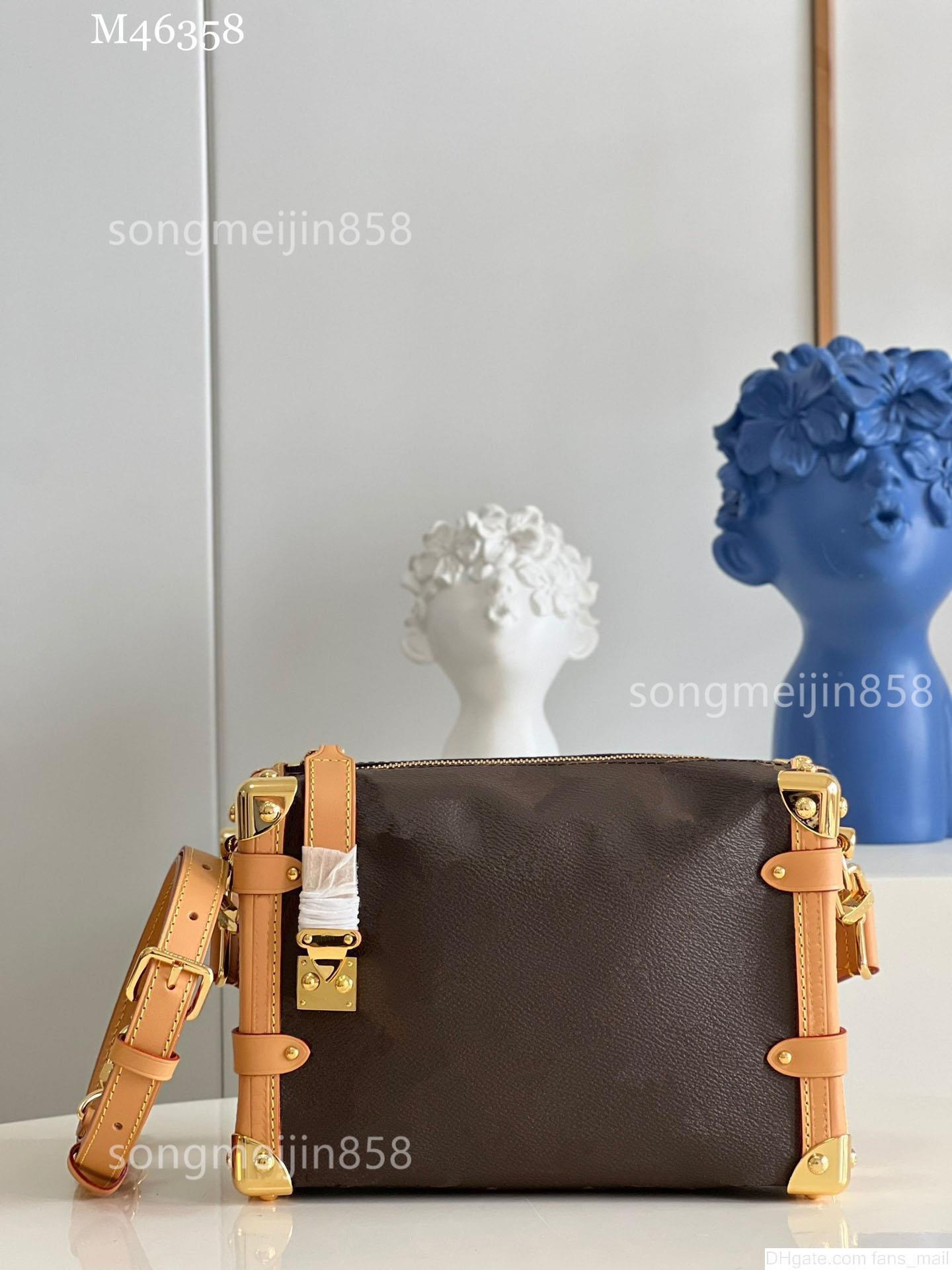 designer bag side trunk pm old flower box for women M46358 tote bag handbag shoulder bags leather crossbody messenger package, Brown
designer bag side trunk pm old flower box for women M46358 tote bag handbag shoulder bags leather crossbody messenger package, Brown
