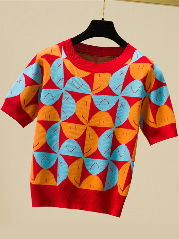 T Shirt Femme Thin Knitted T-shirts Women Summer 2022 New Short Sleeve Korean Tshirt Female Vintage Clothes Woman T-shirt Tops, Orange
T Shirt Femme Thin Knitted T-shirts Women Summer 2022 New Short Sleeve Korean Tshirt Female Vintage Clothes Woman T-shirt Tops, Orange