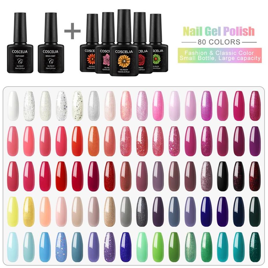 COSCELIA 80 Colors Gel Nail Polish Kit 10ML Soak Off Semi Permanent UV Gel Nail Polish Set Varnish Kit For Manicure Nail Art Set150u, 20pcs set
COSCELIA 80 Colors Gel Nail Polish Kit 10ML Soak Off Semi Permanent UV Gel Nail Polish Set Varnish Kit For Manicure Nail Art Set150u, 20pcs set