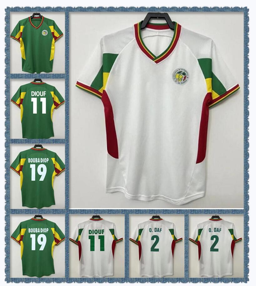 2002 2003 Senegal Retro Soccer Jerseys 02 03 Vintage Football Shirt Classic home away green white Camisetas de Futbol O.DAF DIOP H.CAMARA KH.FADIGA DIOUF national team
2002 2003 Senegal Retro Soccer Jerseys 02 03 Vintage Football Shirt Classic home away green white Camisetas de Futbol O.DAF DIOP H.CAMARA KH.FADIGA DIOUF national team