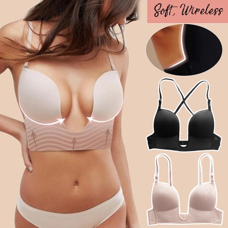 Women's Tanks & Camis Liftup Low Back Plunge Bra Cleavage-Boosting Light Padding Underwear, Black
Women's Tanks & Camis Liftup Low Back Plunge Bra Cleavage-Boosting Light Padding Underwear, Black