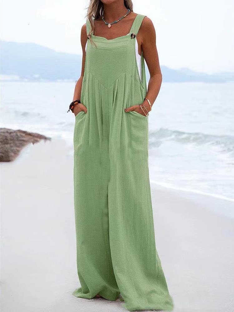 Sweet Jumpsuits Women Solid Pocket Sleeveless Loose Simple Summer Ladies Bodysuits Wide Leg Pants Streetwear Dropshipping, 06 light purple
Sweet Jumpsuits Women Solid Pocket Sleeveless Loose Simple Summer Ladies Bodysuits Wide Leg Pants Streetwear Dropshipping, 06 light purple