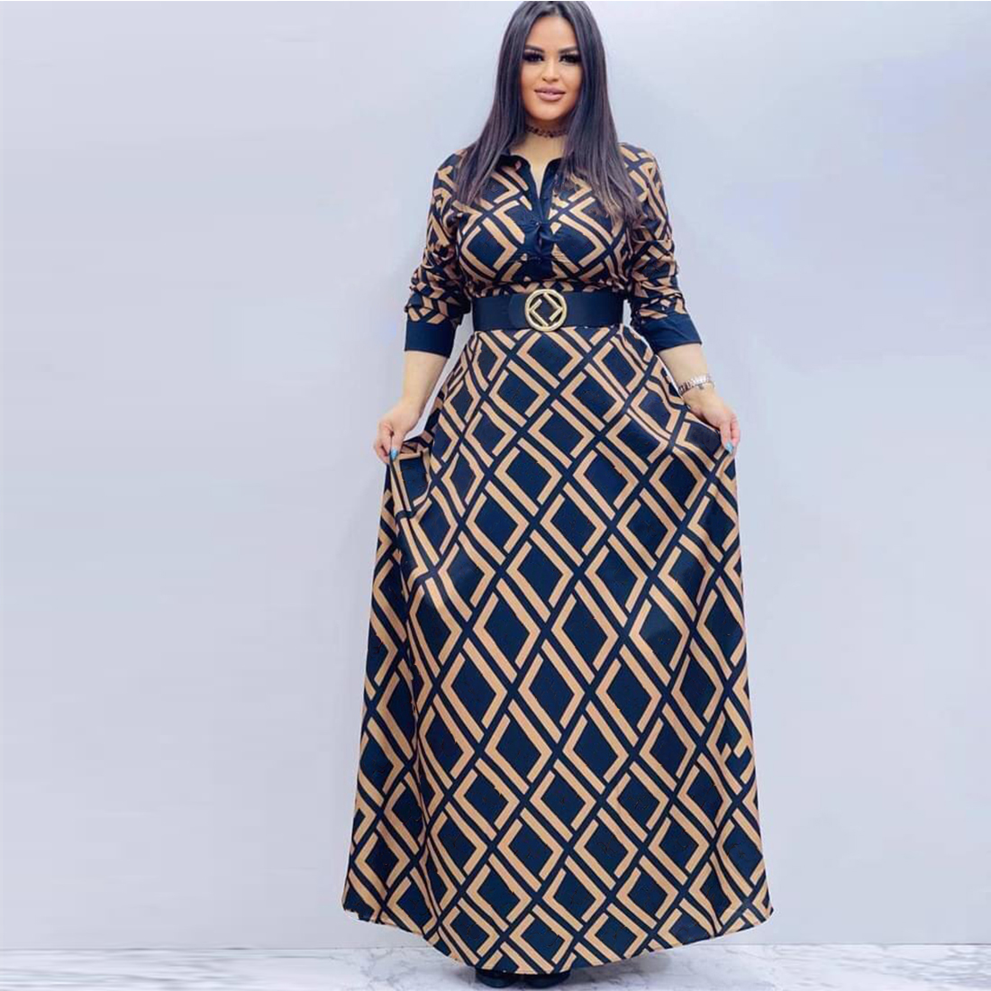 Fashion Dresses V Neck Spring and Autumn New Women's Plaid Dress Long Sleeve A Long Autumn Korean Slim Dress, 27
Fashion Dresses V Neck Spring and Autumn New Women's Plaid Dress Long Sleeve A Long Autumn Korean Slim Dress, 27