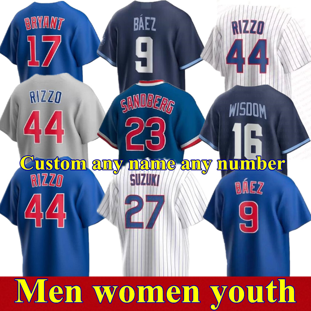 New Chicagos Baseball Jerseys 9 Javier Baez 44 Anthony Rizzo Willson Contreras 17 Kris Bryant Ryne Sandberg jason heyward ian happ cubs Men Women Kids youth, As pic
New Chicagos Baseball Jerseys 9 Javier Baez 44 Anthony Rizzo Willson Contreras 17 Kris Bryant Ryne Sandberg jason heyward ian happ cubs Men Women Kids youth, As pic