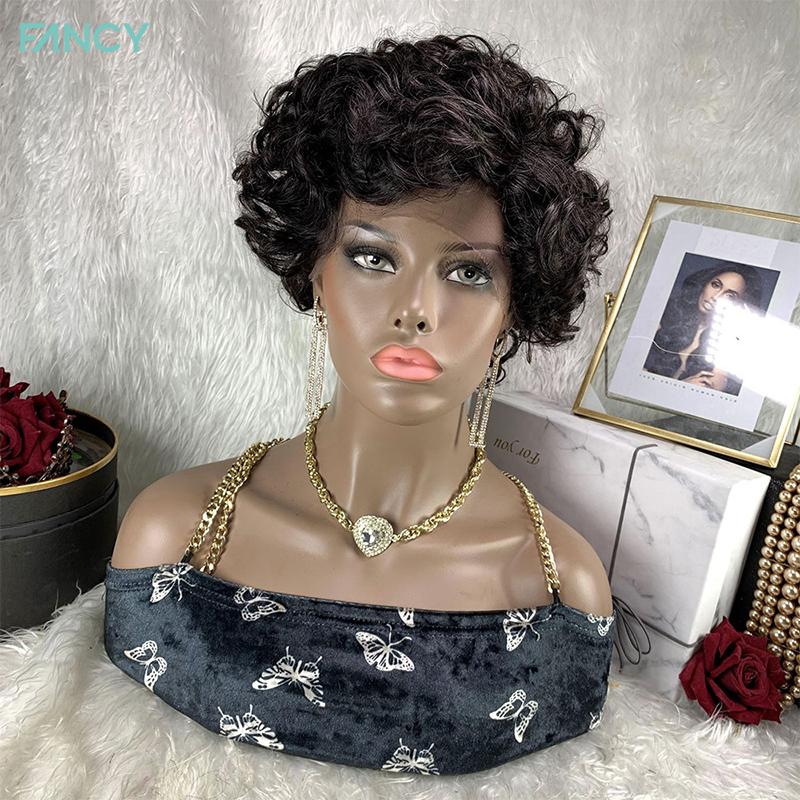 Lace Wigs Fancy T Pixie Cut Wig Short Black Brazilian Human Hair For WomenLace, As pic
Lace Wigs Fancy T Pixie Cut Wig Short Black Brazilian Human Hair For WomenLace, As pic