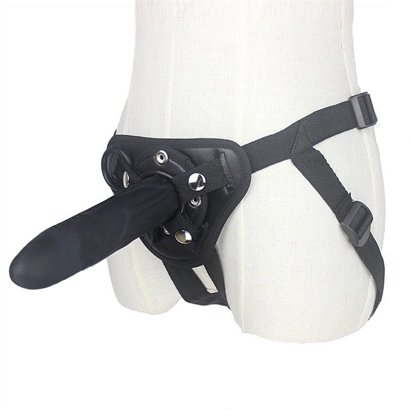 5 / 6 / 7 Inch Big G-Spot Dildo Strap-On Harness Kit Silicone Dildo Strapon Penis Bullet Vibrator Couples / Lesbian Sex Toys 220514