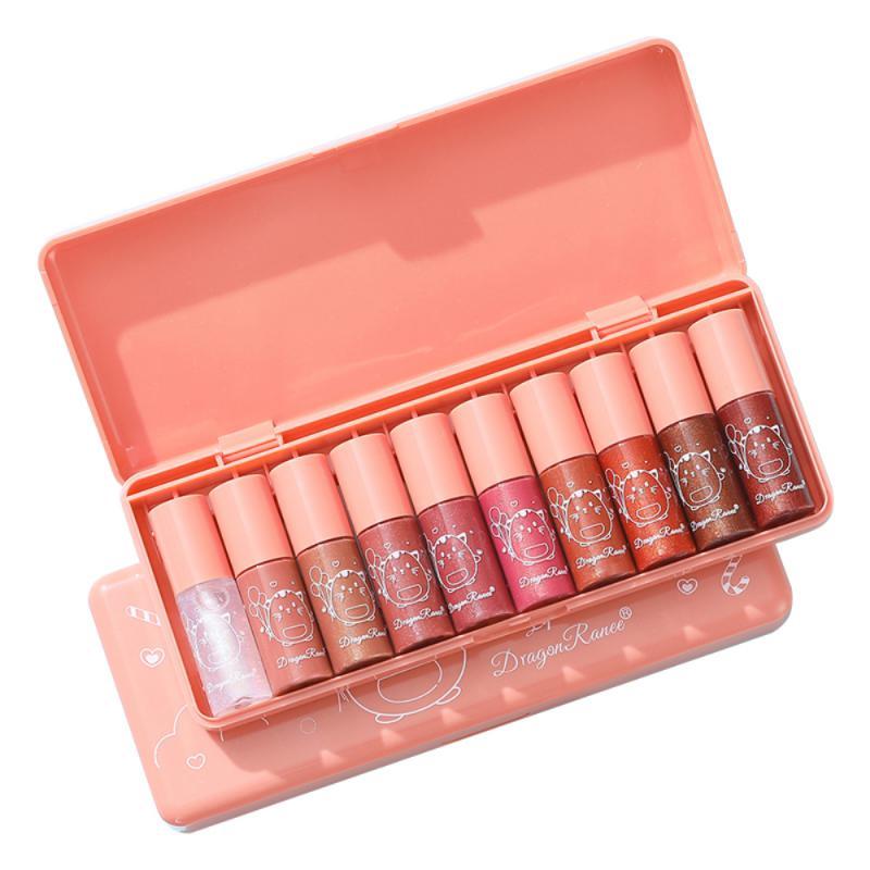 Lip Gloss Mini 10 Colors Liquid Waterproof Non-stick 24 Hours Long Lasting Velvet Matte Lipstick Cosmetic Makeup TSLM1, 1pc random
Lip Gloss Mini 10 Colors Liquid Waterproof Non-stick 24 Hours Long Lasting Velvet Matte Lipstick Cosmetic Makeup TSLM1, 1pc random