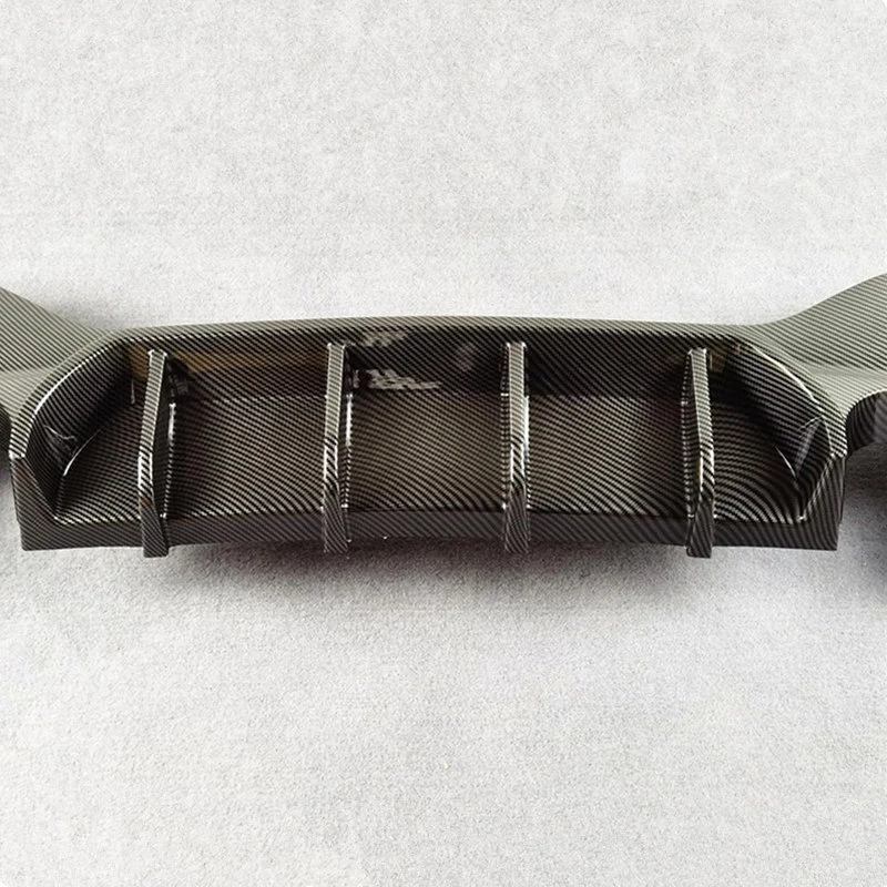 Car Styling MP Style Body Kits Rear Lip Spoiler For BMW 1 Series F20 2011-20 15 Carbon Pattern Rear Diffuser