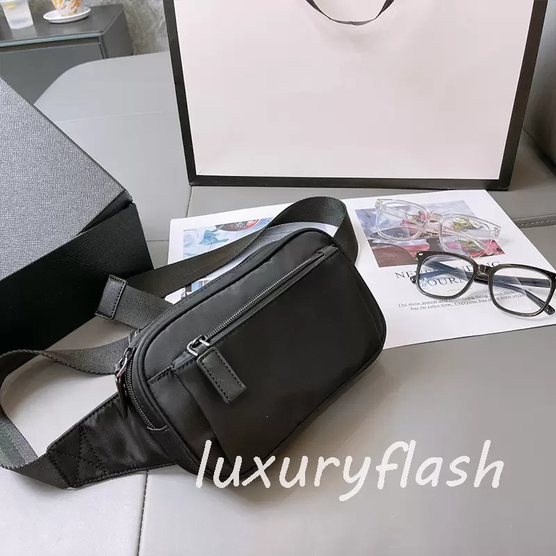 Men and Women Designers Luxurys 2021 Waist Bag Fashion Nylon Chest Bags Parachute Fabric Crossbody Sport Purse Multi-purpose