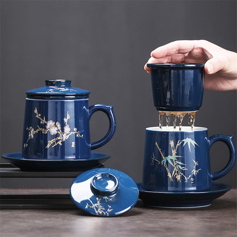 Mugs Ceramic Retro Tea Water Separation Cup With Lid And Filter Office High End Mug Household Blue Glaze Teacup Chinese Drinkware, 10x5cm tea box
Mugs Ceramic Retro Tea Water Separation Cup With Lid And Filter Office High End Mug Household Blue Glaze Teacup Chinese Drinkware, 10x5cm tea box