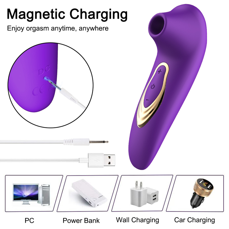 Powerful Clit Sucker Vibrator Tongue Vibrating Nipple Sucking Blowjob Clitoris Stimulator Etotic Sex Toys for Women Masturbator 220514 - view 6