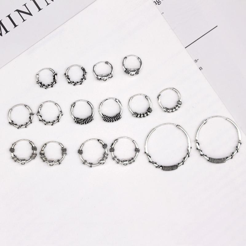 Hoop & Huggie 1Pair Vintage Simple Mini Small Earrings For Women Bohemian Punk Tribal Twist Endless Circle Stud JewelryHoop
Hoop & Huggie 1Pair Vintage Simple Mini Small Earrings For Women Bohemian Punk Tribal Twist Endless Circle Stud JewelryHoop
