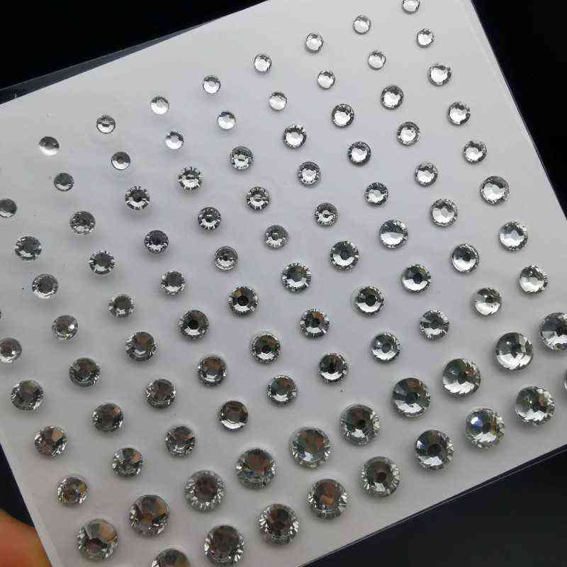 NXY Temporary Tattoo Mixed Size Eyeshadow Diamond Stickers for Face Body Festival Decoration Self Adhesive Colored Diamonds Nail Rhinestone 0330