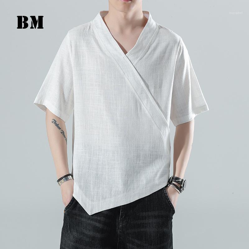 Men's Casual Shirts Chinese Style Summer Fashion Thin Cotton Linen Short Sleeve Shirt 2022 Irregular Cut Harajuku Plus Size Top Men Clothing, Yellow
Men's Casual Shirts Chinese Style Summer Fashion Thin Cotton Linen Short Sleeve Shirt 2022 Irregular Cut Harajuku Plus Size Top Men Clothing, Yellow