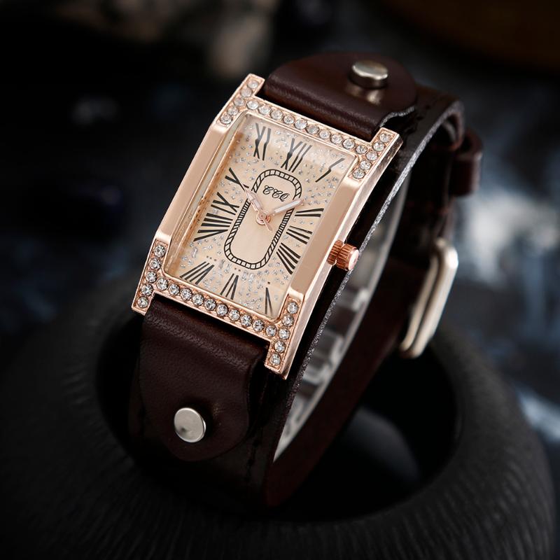 Wristwatches Rome Babysbreath Casual Female Square WristWatch Cow Leather Strap Lady Clock Women Dress Quartz Watch Couples Bracelet Watches, Fulldrill rome pink
Wristwatches Rome Babysbreath Casual Female Square WristWatch Cow Leather Strap Lady Clock Women Dress Quartz Watch Couples Bracelet Watches, Fulldrill rome pink