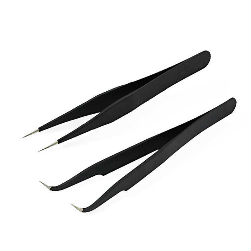Stainless Steel Eyebrow Tweezers For Make Up 2021 Black Multipurpose Tweezers Tools For Nail Art Decoration
