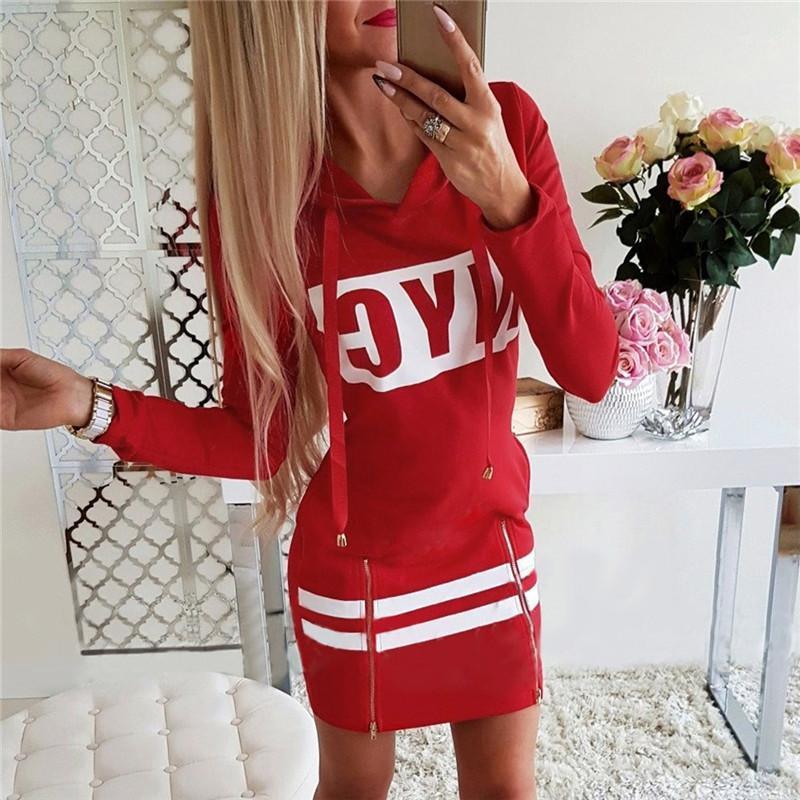 Casual Dresses Hirigin Autumn Women Long Sleeve Hooded Short Mini Dress Sweatshirt Pullover Jumper Top Solid Fashion Clothes, Gray 
Casual Dresses Hirigin Autumn Women Long Sleeve Hooded Short Mini Dress Sweatshirt Pullover Jumper Top Solid Fashion Clothes, Gray