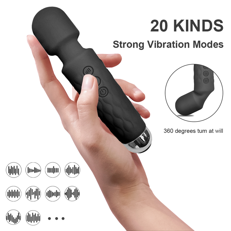 Mini Powerful Vibrator Sex Toys for Woman AV Magic Wand Vibrators Clitoris Stimulator Masturbator Dildo Erotic Adult 18 220317