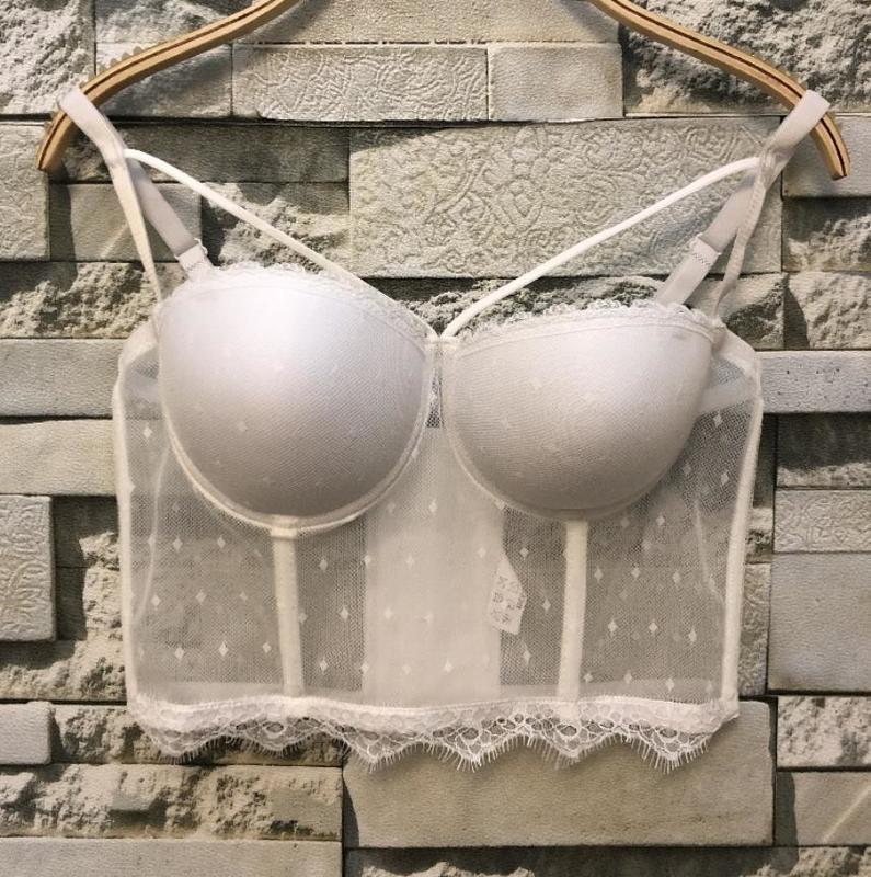 summer sexy Lace Perspective Women's Clothing Bustier Crop Tops Night Club festival bra top vest 220316