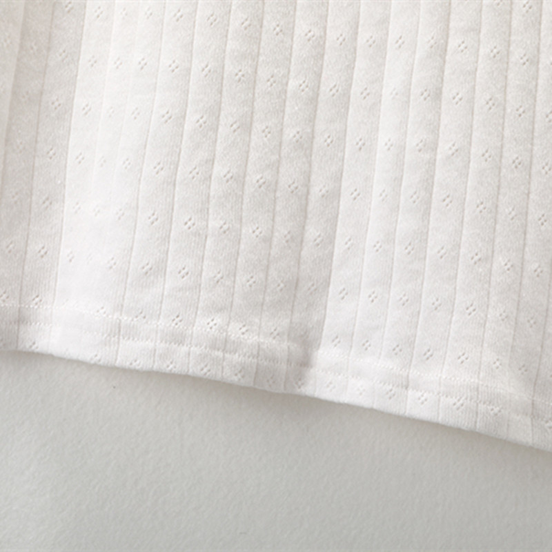 PUWD Y2K Cute Girl Cotton Hollow Out Lace T-Shirt Fashion Ladies Slim Short Sleeve Button Tops Women Summer O Neck Tees 220411