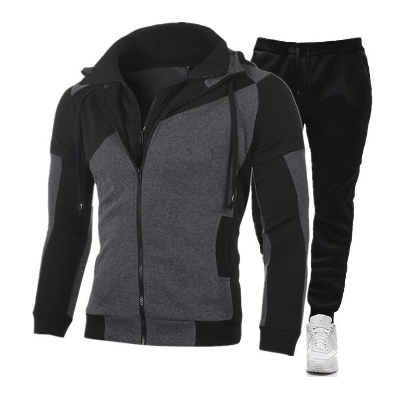Men' Tracksuits 2022 Suit Personalized Color Double Zipper, Casual Cardigan Hoodie And Pants, Fashion Trend Fitness Running Sportswear, Red
Men' Tracksuits 2022 Suit Personalized Color Double Zipper, Casual Cardigan Hoodie And Pants, Fashion Trend Fitness Running Sportswear, Red