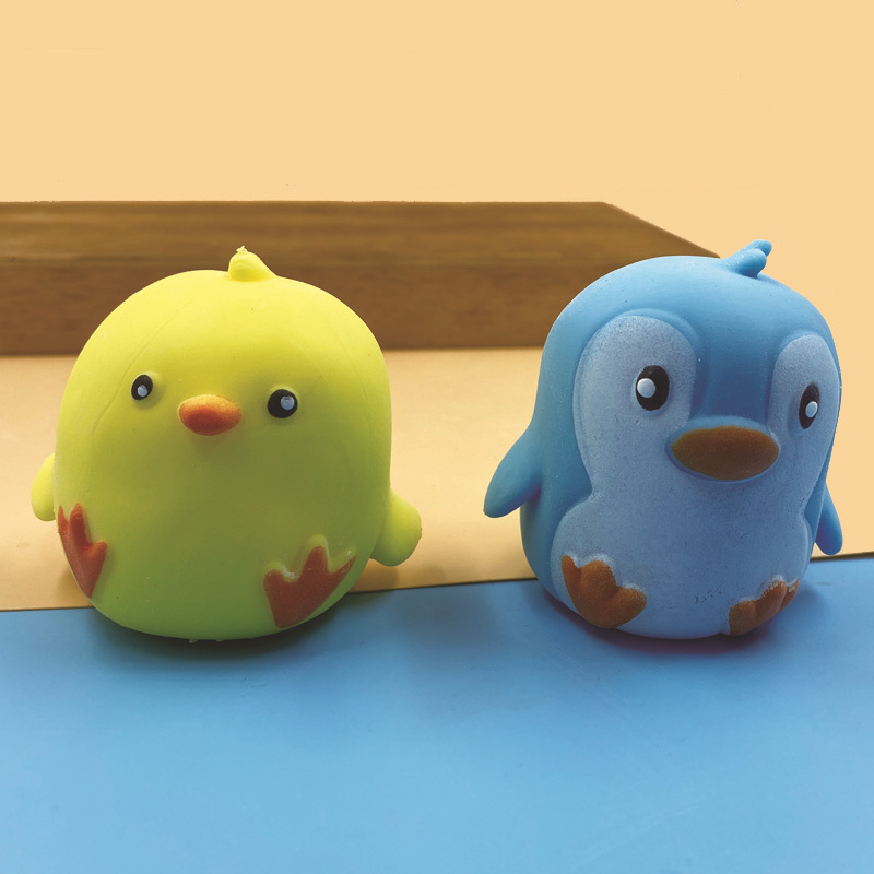 Fidget Toys Squishy Creative Decompression Vent Ball Penguin Squeeze Kneading Music New Strange Flour Ball TPR Children's Toy