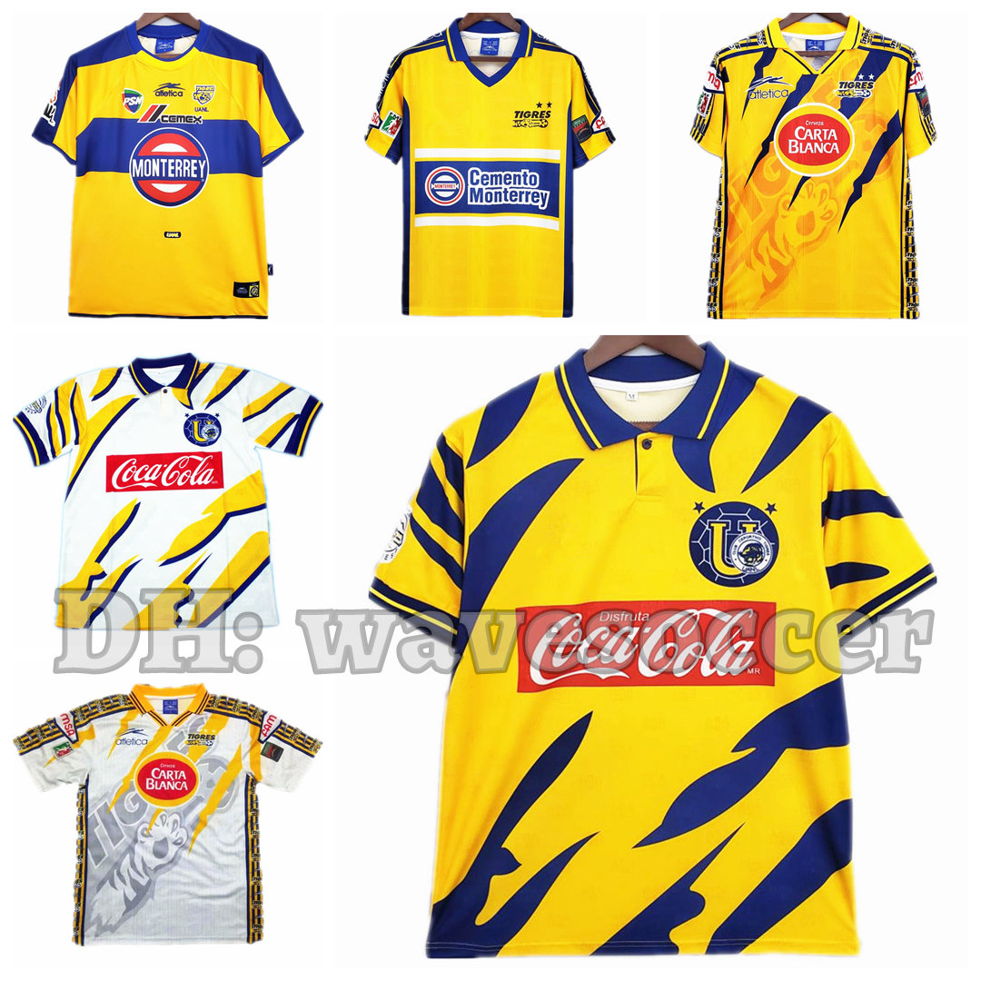 Mexico Tigres 96 97 98 99 01 02 Soccer Jerseys Retro maillot classic vintage camisetas football shirts Uniforms men home away, 96-97 home
Mexico Tigres 96 97 98 99 01 02 Soccer Jerseys Retro maillot classic vintage camisetas football shirts Uniforms men home away, 96-97 home