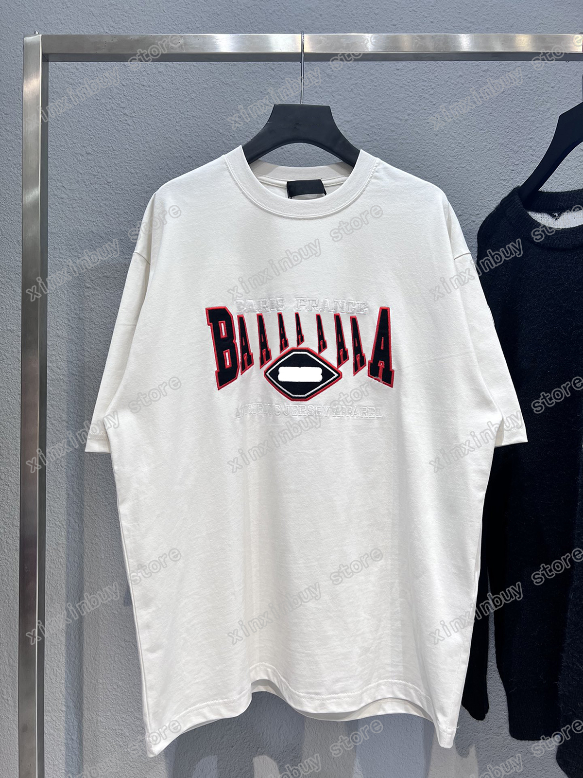 22ss Men Women Designers t shirt Paris Red letter embroidery short sleeve Crew Neck Streetwear black white xinxinbuy XS-L, Multi
22ss Men Women Designers t shirt Paris Red letter embroidery short sleeve Crew Neck Streetwear black white xinxinbuy XS-L, Multi