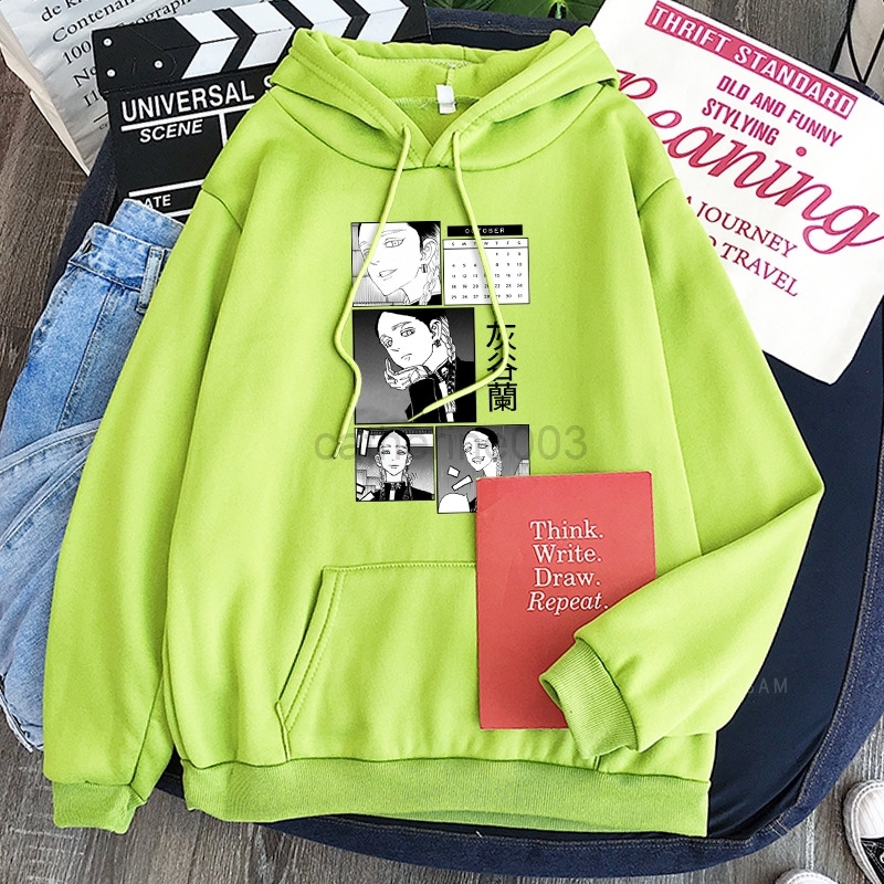 Manga Anime Tokyo Revengers Hoodies Fashion Streetwear Ran Haitani Manga Cartoon Aesthetic Graphics 90s Oversized Sweatshirts G220728