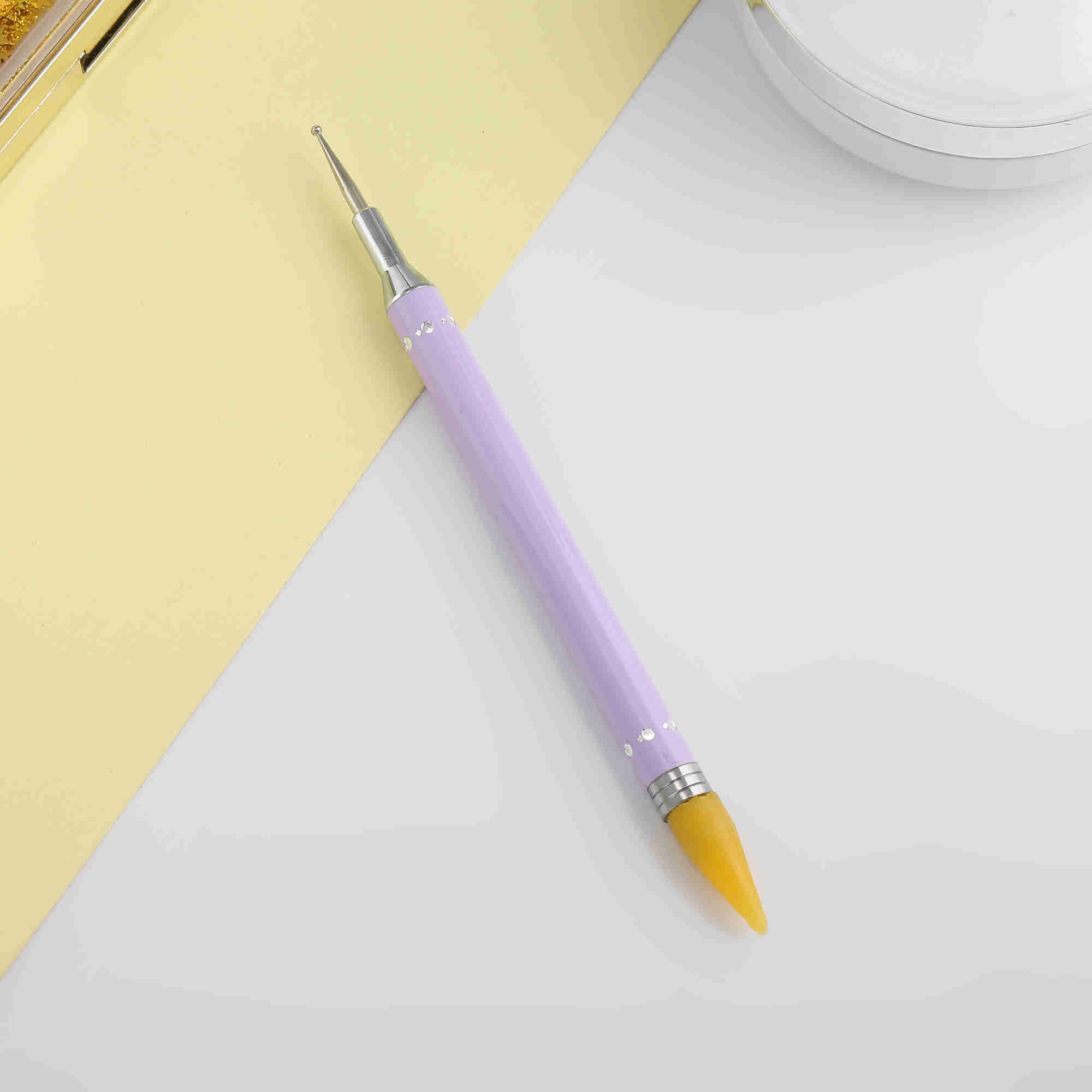 Diamond Embroidery Double Head Point Drill Pen Dot Painting Point Pen Nail Art Rhinestone Picker Wax Pencil Crystal Handle Tool Pluma Perforadora