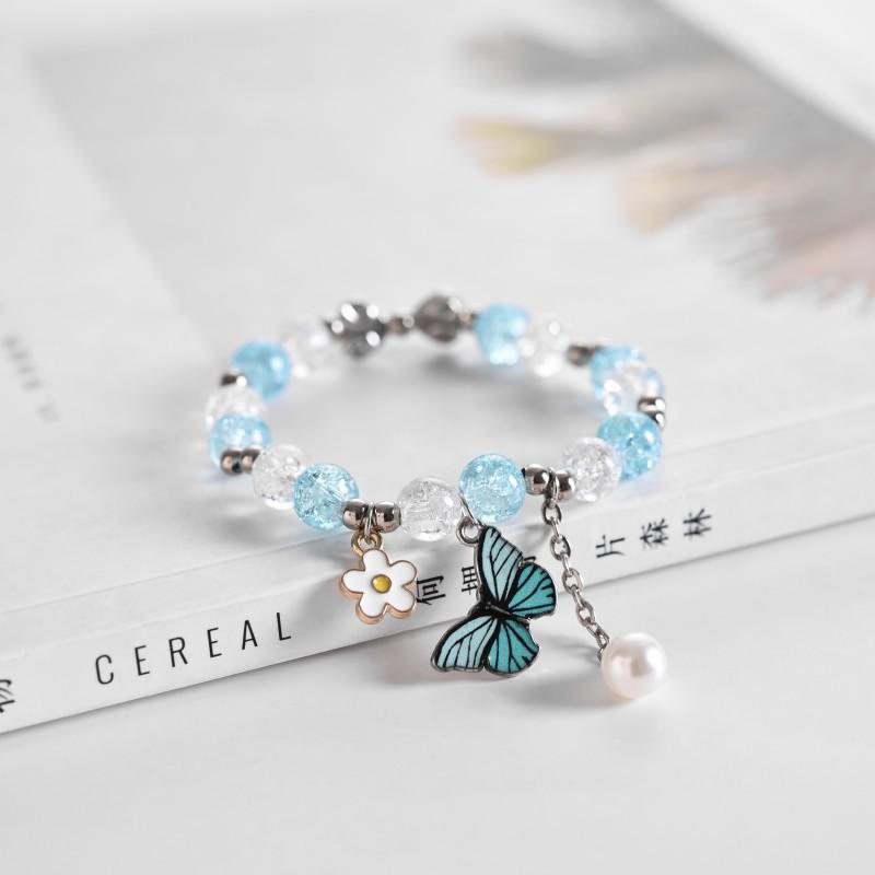 Beaded, Strands 2022 Butterfly Flower Crystal Beaded Bracelet Girls Student Friendship Cartoon Childen Gift Glass Bead Accessories
Beaded, Strands 2022 Butterfly Flower Crystal Beaded Bracelet Girls Student Friendship Cartoon Childen Gift Glass Bead Accessories