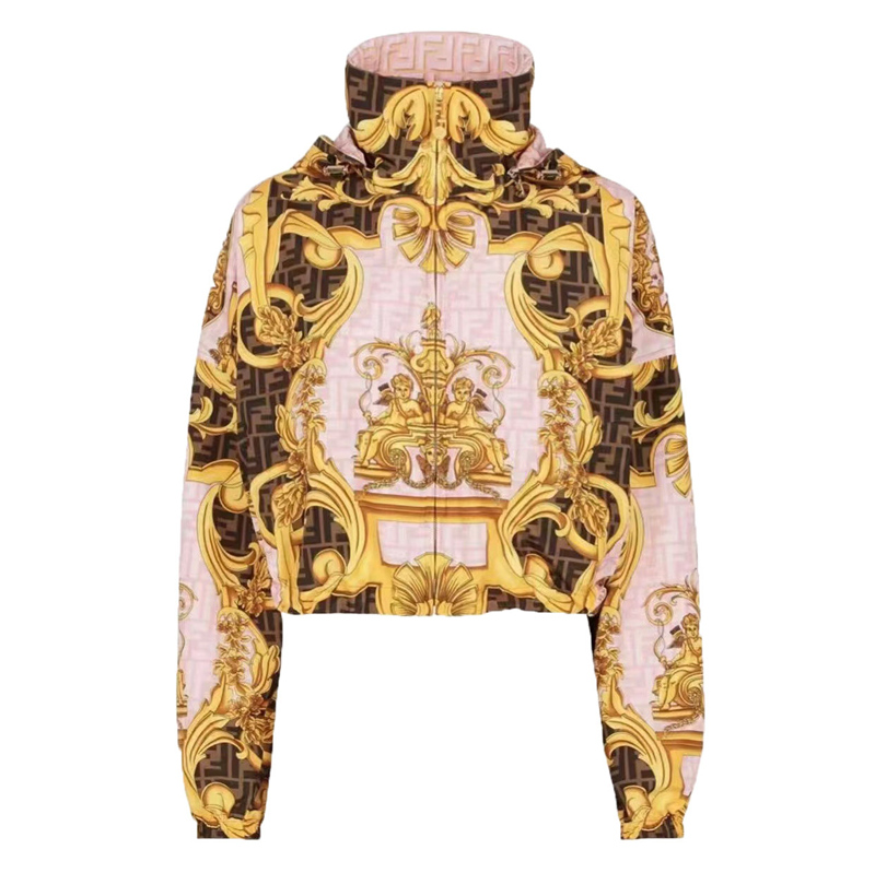 Fendi Jackets Hooded Trench Coats For Women Designer Print Long Sleeve Zipper Jacket Can Worn Both Sides, Beige
Fendi Jackets Hooded Trench Coats For Women Designer Print Long Sleeve Zipper Jacket Can Worn Both Sides, Beige