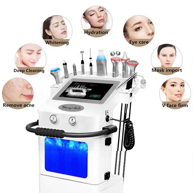New All-round 10 In 1 Hydroelectricity Comprehensive Microdermabrasion Skin Management Tender Beauty Apparatus Deep Cleaning Skin Instrument