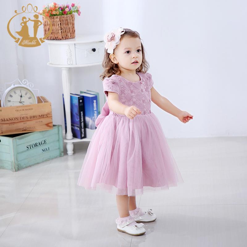 Girl's Dresses Nimble 2022 Summer Short Sleeve Ball Gown Kid Costum Princess Wedding Dress Children Baby Girl Clothes For Borns NBG02212U, Pink
Girl's Dresses Nimble 2022 Summer Short Sleeve Ball Gown Kid Costum Princess Wedding Dress Children Baby Girl Clothes For Borns NBG02212U, Pink