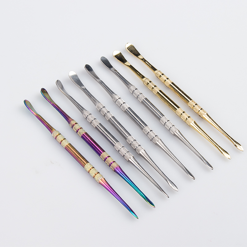 DA010 Dabber Tool About 4.72 Inches Wax Tools Quartz Banger Nail Accessory Gold SS Rainbow Dabbers