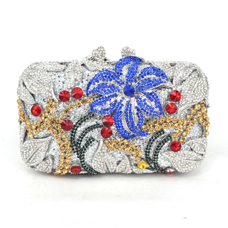 Evening Bags Womens Luxury Crystal Clutch Bag Flowers Purse And Box Clutches Handbags For Party Wedding Prom Bridal 88165, As pic
Evening Bags Womens Luxury Crystal Clutch Bag Flowers Purse And Box Clutches Handbags For Party Wedding Prom Bridal 88165, As pic