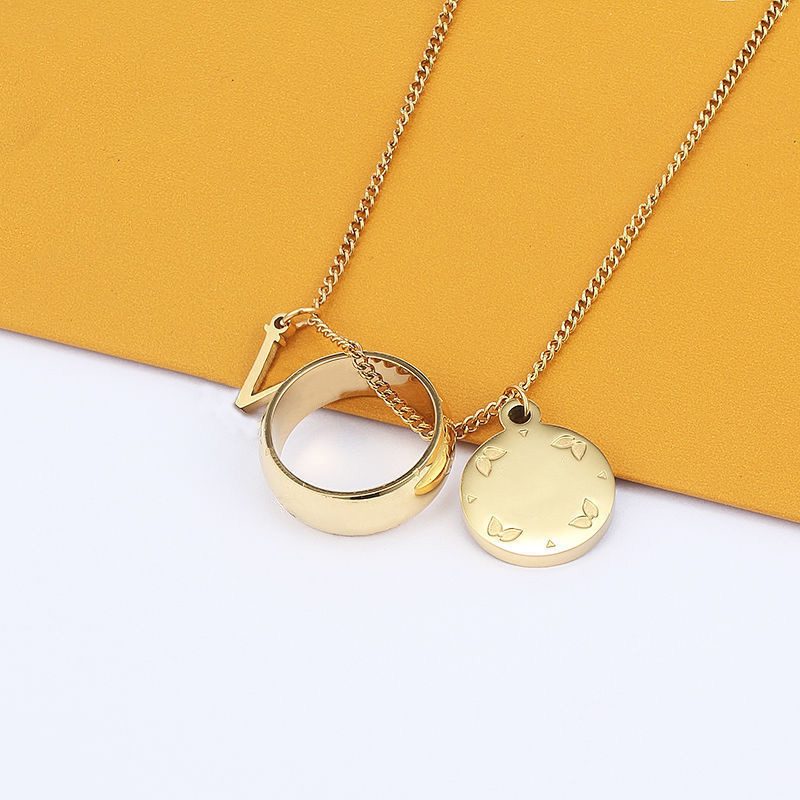 New Gold Pendant Necklace Fashion Designer Design 316L Stainless Steel Holiday Gift for Men and Women
New Gold Pendant Necklace Fashion Designer Design 316L Stainless Steel Holiday Gift for Men and Women