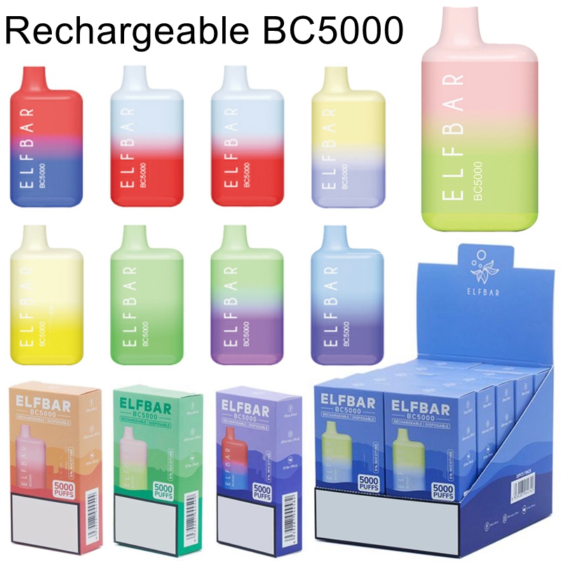 Elf Bar BC5000 Disposable E cigarettes 5000 Puffs Vape Pen 13ml Dual Mesh Coil Cartridge Pre-Filled Pods 650mAh Rechargeable Battery
Elf Bar BC5000 Disposable E cigarettes 5000 Puffs Vape Pen 13ml Dual Mesh Coil Cartridge Pre-Filled Pods 650mAh Rechargeable Battery