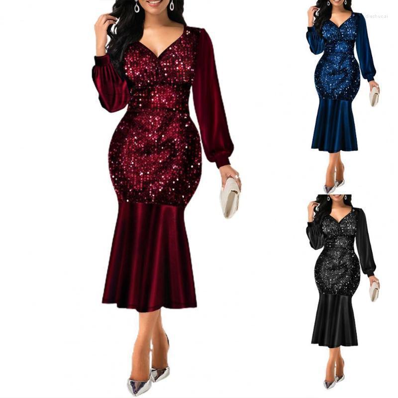 Casual Dresses Formal Bodycon Dress High Quality Polyester Material Sequin V Neck Women Shiny Long Sleeve Patchwork Fishtail Shape Design, Black m
Casual Dresses Formal Bodycon Dress High Quality Polyester Material Sequin V Neck Women Shiny Long Sleeve Patchwork Fishtail Shape Design, Black m