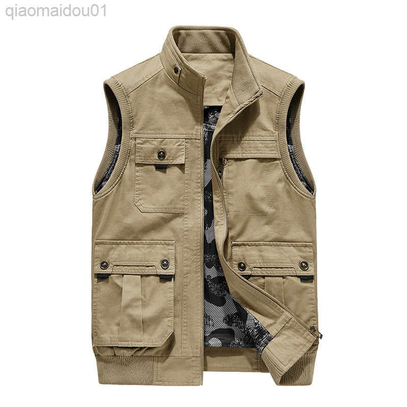 Thick Warm Fluffy Sleeveless Jacket Winter Vest Plus Size Xxxl 4xl Men Green Khaki Black Zip Up Coat Tactical Military Vest L220726, Dark khaki
Thick Warm Fluffy Sleeveless Jacket Winter Vest Plus Size Xxxl 4xl Men Green Khaki Black Zip Up Coat Tactical Military Vest L220726, Dark khaki