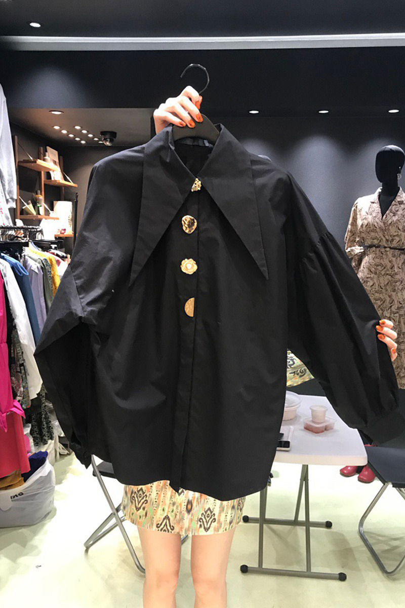 Autumn Comfort Womens Corner Lapel Fashion Lady Allmatch Longsleeved Shirt Blouse Blusas Mujer 15630 220707