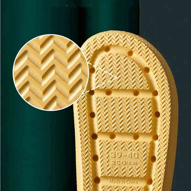 Unisex Slippers Indoor Bathroom Men Shoes 2022 Non-Slip Bat Quick-Drying Home Comfort Sandals Sliders Thick Soft Hot Y220412