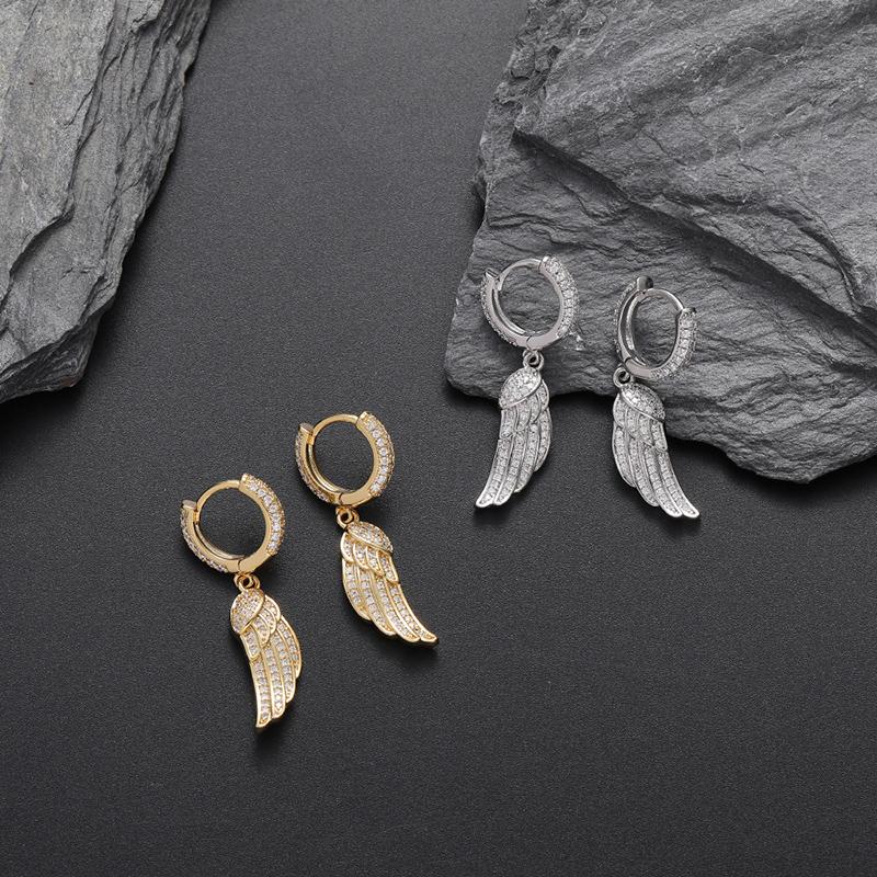 Dangle & Chandelier Pair Hip Hop 3A CZ Stone Paved Bling Out Angel Wing Drop Earrings For Men Women Unisex Rapper Jewelry GiftDangle DangleD
Dangle & Chandelier Pair Hip Hop 3A CZ Stone Paved Bling Out Angel Wing Drop Earrings For Men Women Unisex Rapper Jewelry GiftDangle DangleD