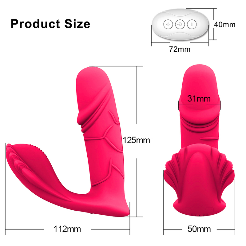 Wireless Thrusting Dildo Vibrator Female Remote Control for Women G Spot Clitoris Stimulator Sex Toys Erotic Goods For Adults 18 220317