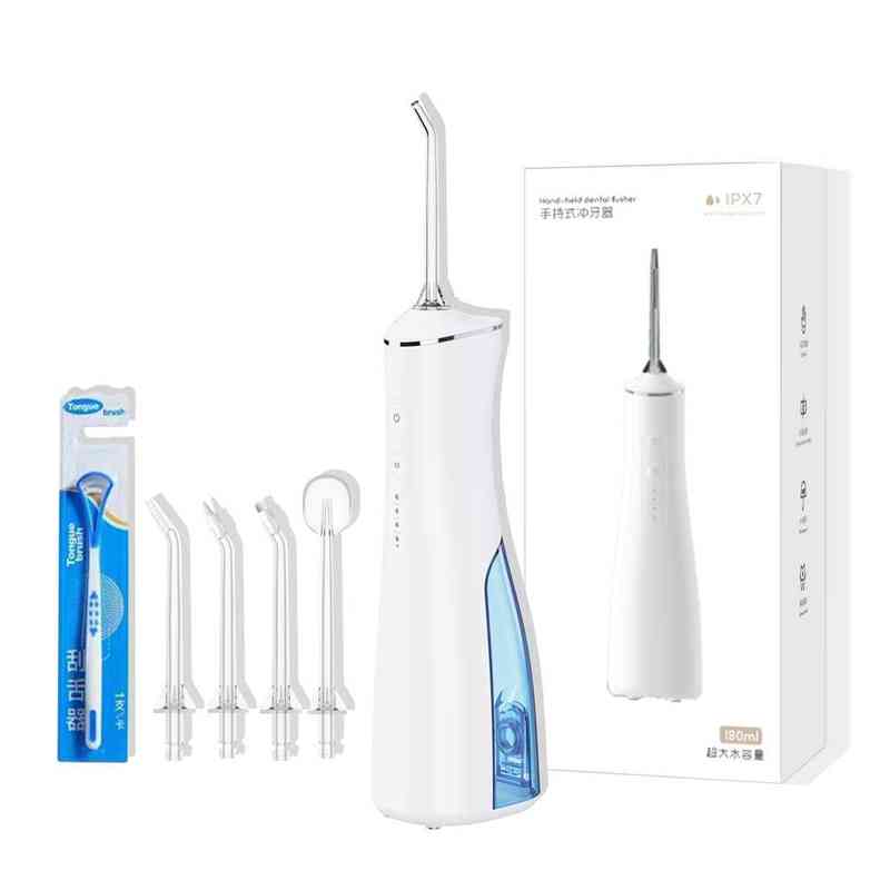 NXY Toothbrush Teeth Cleaner Oral Irrigator Rechargeable Irrigator for Teeth Water Flosser Portable Dental Water Jet 180ml Irrigator Dental 0409
NXY Toothbrush Teeth Cleaner Oral Irrigator Rechargeable Irrigator for Teeth Water Flosser Portable Dental Water Jet 180ml Irrigator Dental 0409