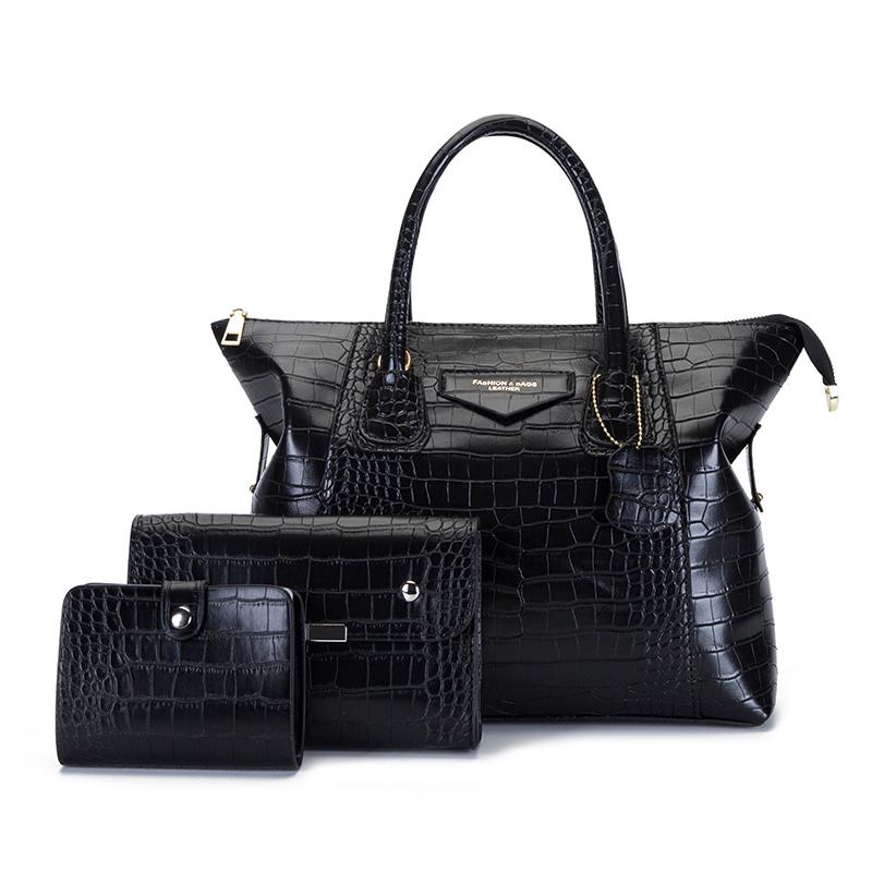 Evening Bags Large Capacity Women Pu Leather Handbags Tote 3 Pieces Set Shoulder Travel Fashion Designer Female Crossbody Bag, Black
Evening Bags Large Capacity Women Pu Leather Handbags Tote 3 Pieces Set Shoulder Travel Fashion Designer Female Crossbody Bag, Black