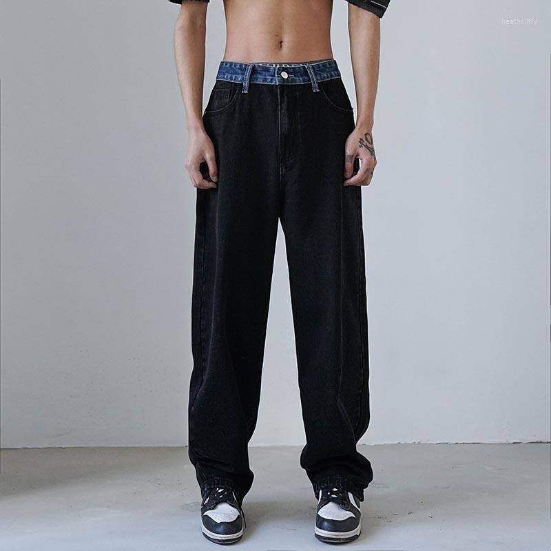 Men's Jeans White/Blue/Black Baggy Men Fashion Casual Straight Streetwear Loose Hip Hop Wide Leg Denim Pants Mens TrousersMen's Heat22
Men's Jeans White/Blue/Black Baggy Men Fashion Casual Straight Streetwear Loose Hip Hop Wide Leg Denim Pants Mens TrousersMen's Heat22