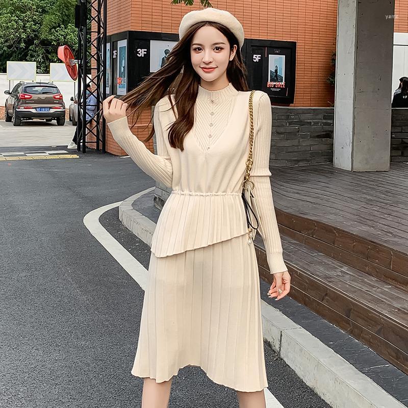 Make Small Brim MAO Qiu Dong With Coat Two-piece Knitting Dress Women's Tracksuits, Black
Make Small Brim MAO Qiu Dong With Coat Two-piece Knitting Dress Women's Tracksuits, Black